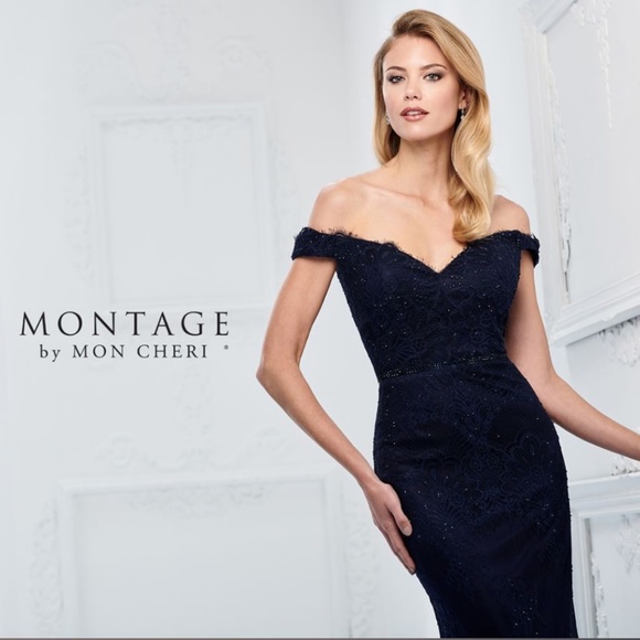 Navy mother of the bride/groom gown - Picture 2 of 7